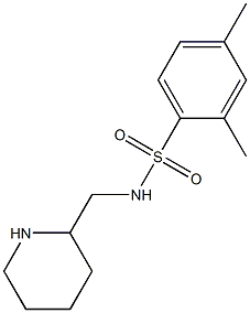 2,4-dimethyl-N-(piperidin-2-ylmethyl)benzene-1-sulfonamide Structure