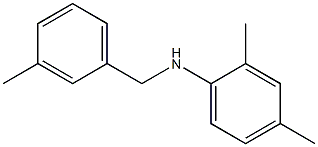 2,4-dimethyl-N-[(3-methylphenyl)methyl]aniline Structure