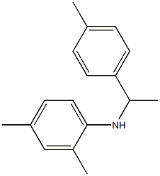 2,4-dimethyl-N-[1-(4-methylphenyl)ethyl]aniline Structure