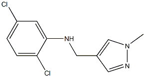 2,5-dichloro-N-[(1-methyl-1H-pyrazol-4-yl)methyl]aniline 구조식 이미지