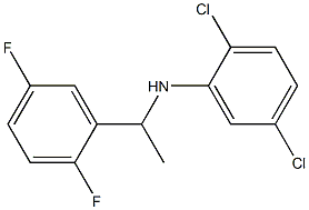 2,5-dichloro-N-[1-(2,5-difluorophenyl)ethyl]aniline Structure