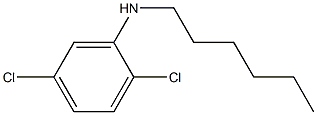 2,5-dichloro-N-hexylaniline Structure