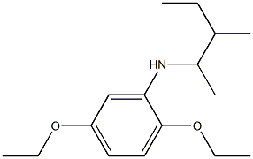 2,5-diethoxy-N-(3-methylpentan-2-yl)aniline 구조식 이미지