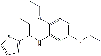 2,5-diethoxy-N-[1-(thiophen-2-yl)propyl]aniline Structure