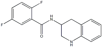 2,5-difluoro-N-1,2,3,4-tetrahydroquinolin-3-ylbenzamide 구조식 이미지