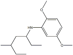 2,5-dimethoxy-N-(5-methylheptan-3-yl)aniline Structure