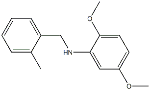 2,5-dimethoxy-N-[(2-methylphenyl)methyl]aniline Structure