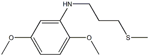 2,5-dimethoxy-N-[3-(methylsulfanyl)propyl]aniline Structure