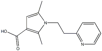 2,5-dimethyl-1-(2-pyridin-2-ylethyl)-1H-pyrrole-3-carboxylic acid 구조식 이미지