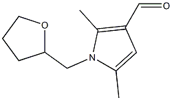 2,5-dimethyl-1-(oxolan-2-ylmethyl)-1H-pyrrole-3-carbaldehyde 구조식 이미지