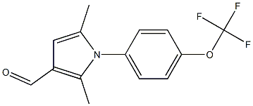 2,5-dimethyl-1-[4-(trifluoromethoxy)phenyl]-1H-pyrrole-3-carbaldehyde 구조식 이미지