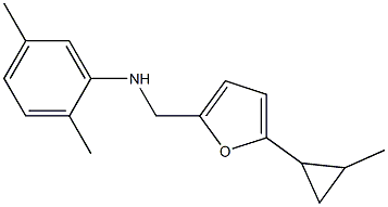 2,5-dimethyl-N-{[5-(2-methylcyclopropyl)furan-2-yl]methyl}aniline 구조식 이미지