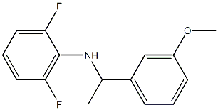 2,6-difluoro-N-[1-(3-methoxyphenyl)ethyl]aniline 구조식 이미지