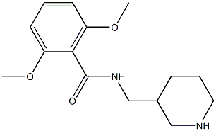 2,6-dimethoxy-N-(piperidin-3-ylmethyl)benzamide Structure