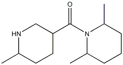 2,6-dimethyl-1-[(6-methylpiperidin-3-yl)carbonyl]piperidine 구조식 이미지