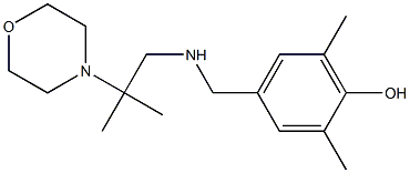 2,6-dimethyl-4-({[2-methyl-2-(morpholin-4-yl)propyl]amino}methyl)phenol 구조식 이미지