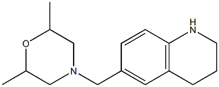 2,6-dimethyl-4-(1,2,3,4-tetrahydroquinolin-6-ylmethyl)morpholine Structure