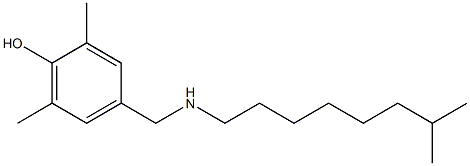 2,6-dimethyl-4-{[(7-methyloctyl)amino]methyl}phenol 구조식 이미지