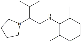 2,6-dimethyl-N-[3-methyl-2-(pyrrolidin-1-yl)butyl]cyclohexan-1-amine Structure