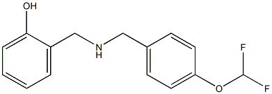 2-[({[4-(difluoromethoxy)phenyl]methyl}amino)methyl]phenol 구조식 이미지