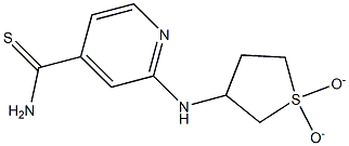 2-[(1,1-dioxidotetrahydrothien-3-yl)amino]pyridine-4-carbothioamide 구조식 이미지