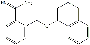 2-[(1,2,3,4-tetrahydronaphthalen-1-yloxy)methyl]benzenecarboximidamide 구조식 이미지