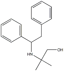 2-[(1,2-diphenylethyl)amino]-2-methylpropan-1-ol 구조식 이미지