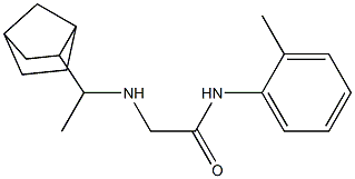 2-[(1-{bicyclo[2.2.1]heptan-2-yl}ethyl)amino]-N-(2-methylphenyl)acetamide Structure