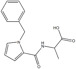 2-[(1-benzyl-1H-pyrrol-2-yl)formamido]propanoic acid Structure