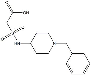 2-[(1-benzylpiperidin-4-yl)sulfamoyl]acetic acid Structure