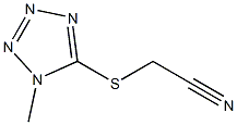 2-[(1-methyl-1H-1,2,3,4-tetrazol-5-yl)sulfanyl]acetonitrile 구조식 이미지