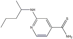 2-[(1-methylbutyl)amino]pyridine-4-carbothioamide 구조식 이미지