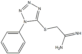 2-[(1-phenyl-1H-1,2,3,4-tetrazol-5-yl)sulfanyl]ethanimidamide Structure