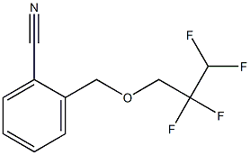 2-[(2,2,3,3-tetrafluoropropoxy)methyl]benzonitrile Structure