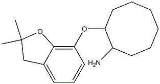 2-[(2,2-dimethyl-2,3-dihydro-1-benzofuran-7-yl)oxy]cyclooctan-1-amine 구조식 이미지