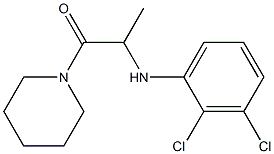 2-[(2,3-dichlorophenyl)amino]-1-(piperidin-1-yl)propan-1-one 구조식 이미지