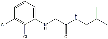 2-[(2,3-dichlorophenyl)amino]-N-(2-methylpropyl)acetamide 구조식 이미지