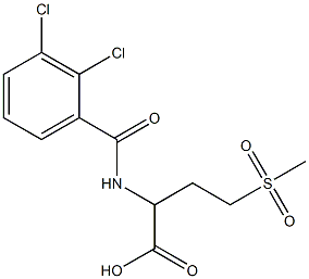 2-[(2,3-dichlorophenyl)formamido]-4-methanesulfonylbutanoic acid Structure