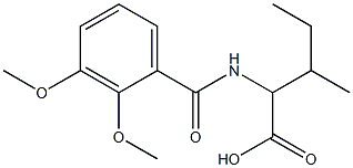 2-[(2,3-dimethoxybenzoyl)amino]-3-methylpentanoic acid 구조식 이미지