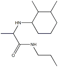 2-[(2,3-dimethylcyclohexyl)amino]-N-propylpropanamide 구조식 이미지