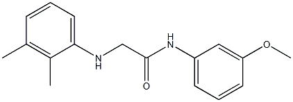2-[(2,3-dimethylphenyl)amino]-N-(3-methoxyphenyl)acetamide Structure