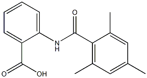 2-[(2,4,6-trimethylbenzene)amido]benzoic acid Structure