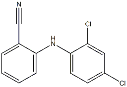 2-[(2,4-dichlorophenyl)amino]benzonitrile 구조식 이미지