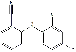 2-[(2,4-dichlorophenyl)amino]benzonitrile Structure