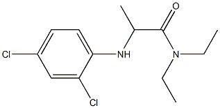 2-[(2,4-dichlorophenyl)amino]-N,N-diethylpropanamide 구조식 이미지