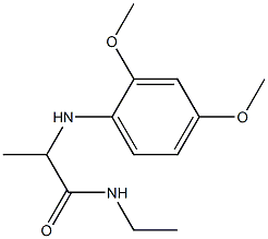 2-[(2,4-dimethoxyphenyl)amino]-N-ethylpropanamide Structure