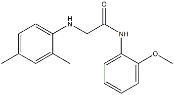 2-[(2,4-dimethylphenyl)amino]-N-(2-methoxyphenyl)acetamide 구조식 이미지