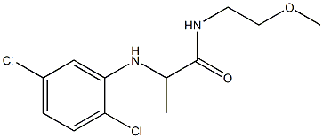 2-[(2,5-dichlorophenyl)amino]-N-(2-methoxyethyl)propanamide Structure