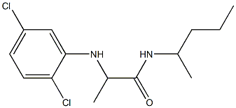 2-[(2,5-dichlorophenyl)amino]-N-(pentan-2-yl)propanamide 구조식 이미지