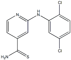 2-[(2,5-dichlorophenyl)amino]pyridine-4-carbothioamide Structure